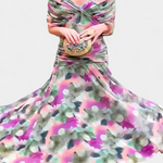 Alondra™ | Long Floral Dress with V-Neck