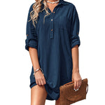 Zeagoo Women's Cotton Shirt Dress