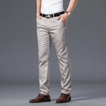 Marlowe Stretch Cotton Straight Trousers