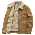 Langmere Suede Sherpa-Lined Jacket