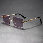 Aurel Rimless Rectangle Sunglasses