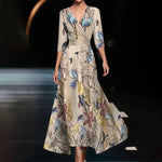 CLARA™ Timeless Floral Elegance Maxi Dress