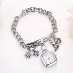 Lustre Rhinestone Charm Watch Bracelet