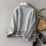 Valencia Houndstooth Knit Jacket