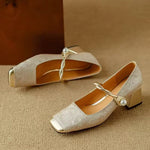 Isabella Pearl Strap Heels