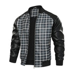 Montford Grid Leather Jacket