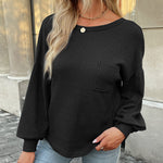 Zeagoo Long Sleeve Backless Hollow Knit Sweater for Women Casual Work Office Loose Fit 2026 | Under