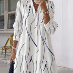Wavy Collar Dress Shirt