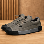 Perforated Low-Top Casual Sneakers