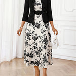 AMELIE LANE | PRINTED BELTED TWO-PIECE SET