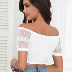 Zeagoo Dirndl Blouse Women's Lace Dirndl Blouse (DE Only)