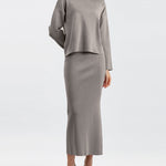 Zeagoo Women's Casual Loose Fashion Long Skirt Two-piece Set