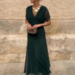 Eleanor Grace V-Neck Maxi Dress