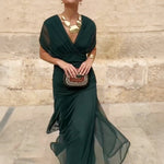 Eleanor Grace V-Neck Maxi Dress