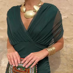 Eleanor Grace V-Neck Maxi Dress