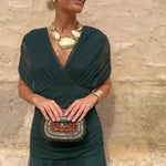 Eleanor Grace V-Neck Maxi Dress