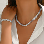 ELEGANT RHINESTONE FISH TAIL SET + FREE EARRINGS