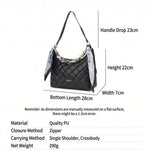 Quilted Leather Hobo Shoulder Bag