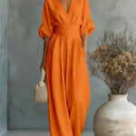 Sophia Merriweather | Wide-Leg Linen Jumpsuit For Women