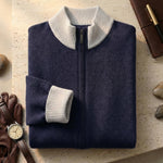 Valerio Wool Zip Cardigan