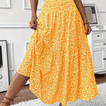 TAHLIA | TIERED FLORAL MAXI SKIRT