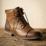 Tiberio Structured Leather Boot