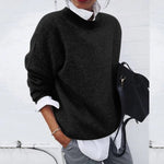 V|C - Soft Crewneck Pullover Sweater Rose