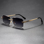 Aurel Rimless Rectangle Sunglasses