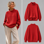 V|C - Relaxed Mock Neck Knit Sweater Ruthie