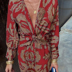 SERENA™ Flattering Comfort Wrap Maxi Dress