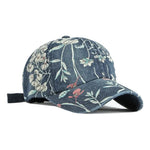 Roselle Floral Denim Cap