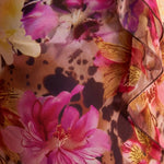 Floral Print Off Shoulder Ruffle Mermaid Maxi Dress