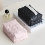 Maison Quilted Leather Tissue Box