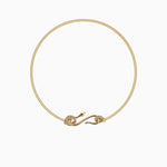 Serpentina Zircon Clasp Necklace