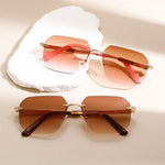 Valentino Rimless Gradient Shades