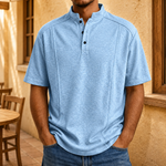 Stand Collar Henley Shirt