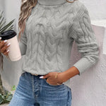 MAIKA™ - Cable Knit Turtleneck Sweater