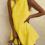 Chic Wave Edge Mini Dress