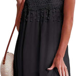 Zeagoo Women's Boho Summer Dress Bohemian Mini Dress (DE Only)