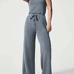 Zeagoo Women's Adjustable Belt Overalls Rompers Sleeveless Wide Leg Jumpsuit