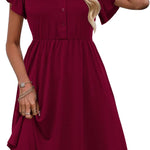 Zeagoo Summer Dress Women's Short Sleeve Dresses (DE Only)