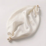 Chic Ivory Solid Satin-Feel Square Timeless Fashion Scarf