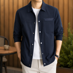 Snap-Front Shirt Jacket