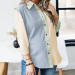 Zeagoo Plaid Colorblock Buttons Long Sleeve Shirt for Women Casual Loose Business Casual 2026 | Under $40