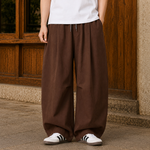 Wide-Leg Balloon Trousers