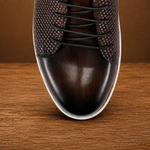 Woven Leather Sneakers