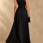 Paula Halter Neck Chiffon Maxi Dress