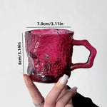 Glacier Rose Glass Mug