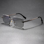 Aurel Rimless Rectangle Sunglasses