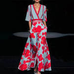 CLARA™ Timeless Floral Elegance Maxi Dress